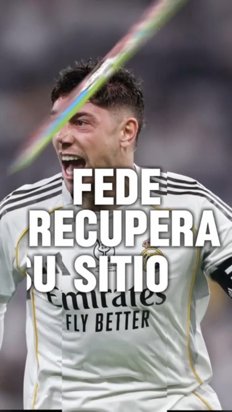 Fede Valverde vuelve a su posición en el centro del campo