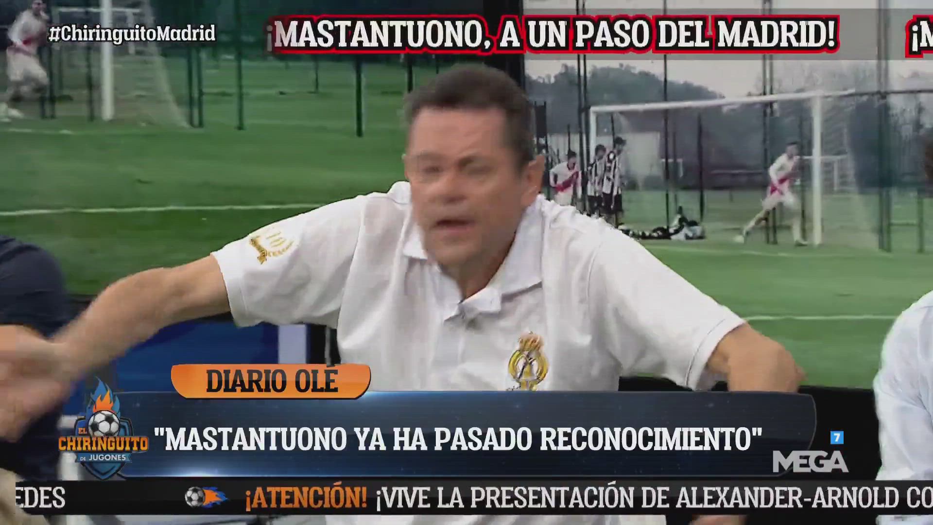 El clip viral de Roncero sobre Mastantuono que puso patas arriba El Chiringuito