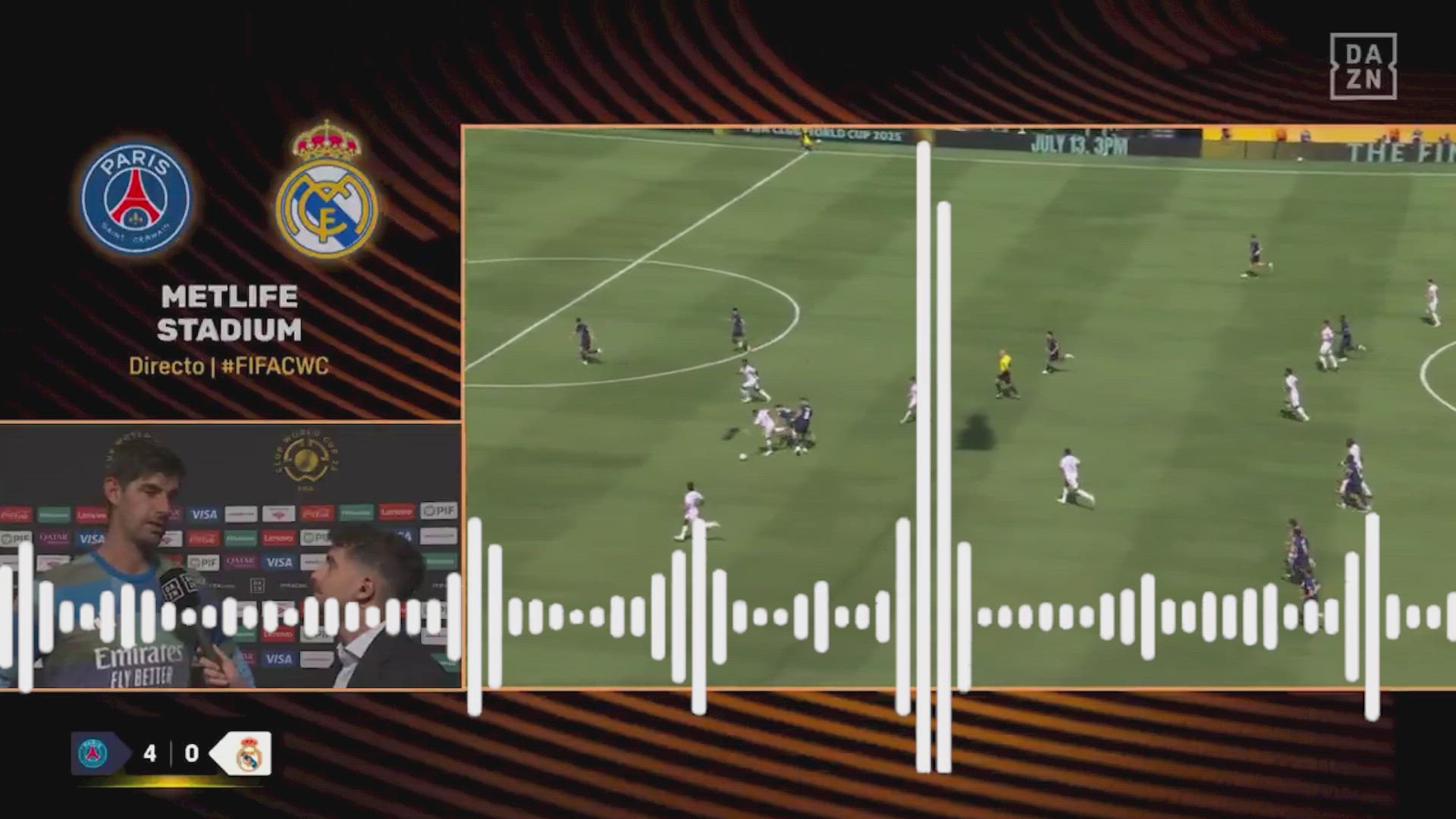 Zona mixta PSG - Real Madrid