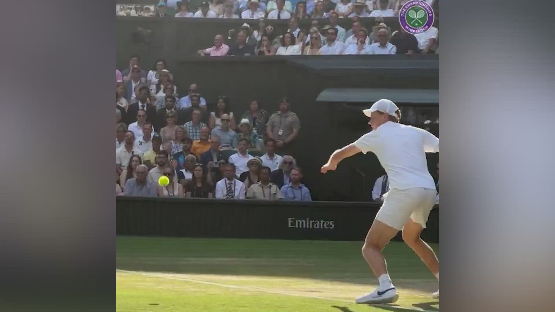 El puntazo decisivo de Sinner con una imagen imposible de ver en Wimbledon sólo cinco años atrás