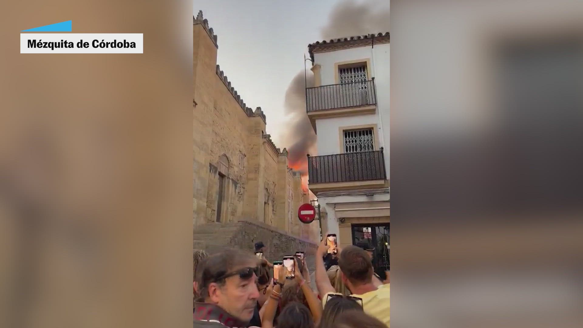 Incendio en la Mezquita de Córdoba