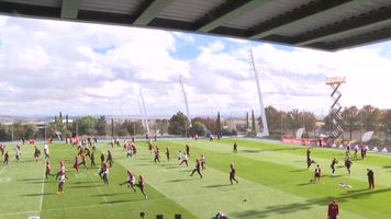 Entrenamiento de los Washington Commanders en Valdebebas