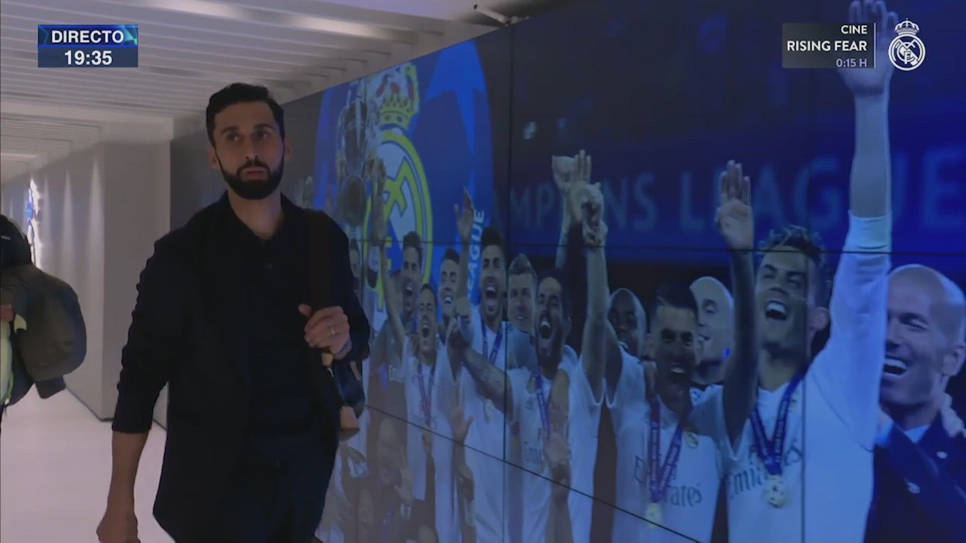 Entrada de Arbeloa al Bernabéu, capítulo 2: esta vez le enfocaron delante de Ramos levantando la Champions