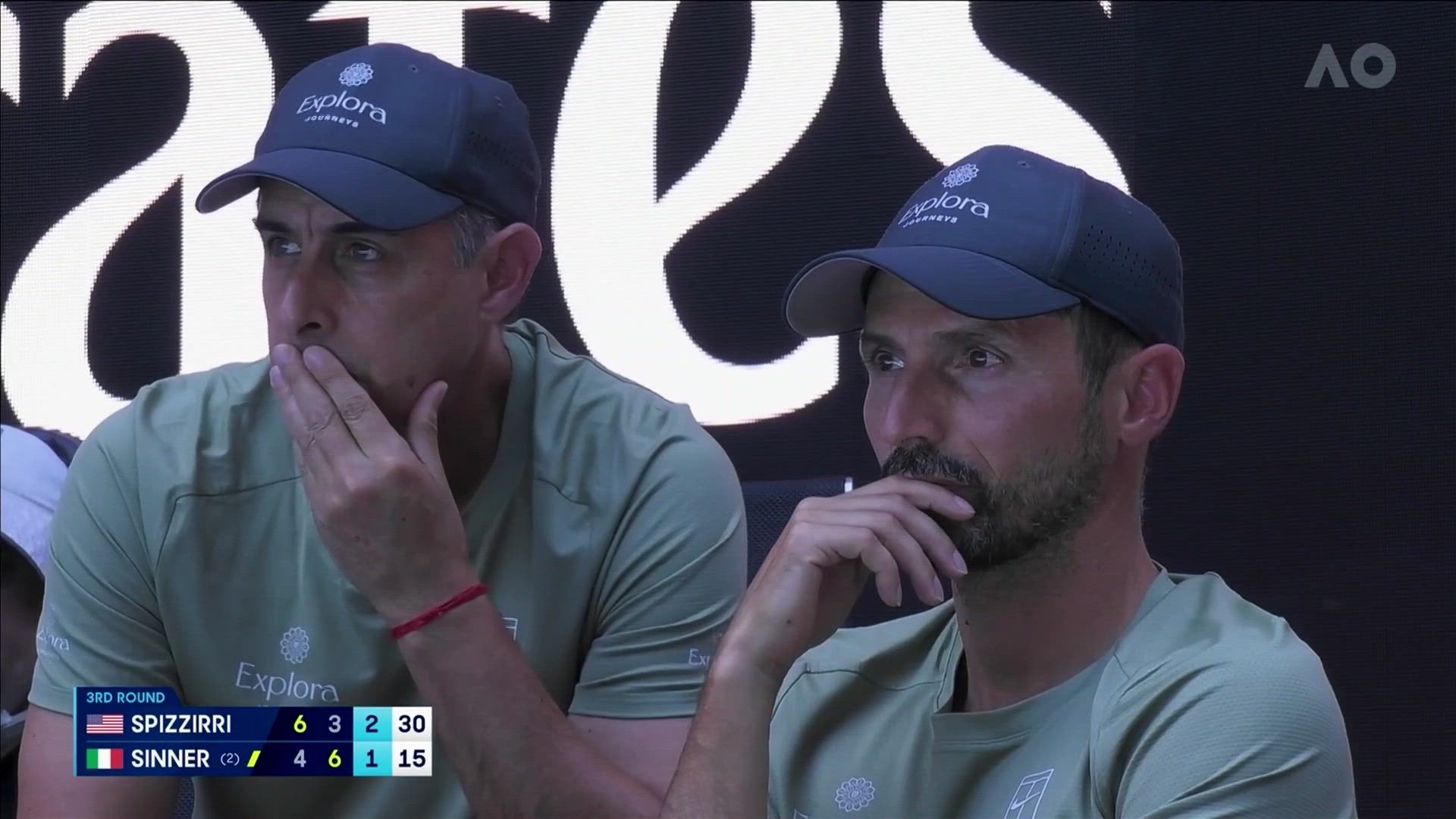 Vean a Sinner ‘tieso’ y sin poder hacer un sprint: revuelo en redes por lo que pasó después