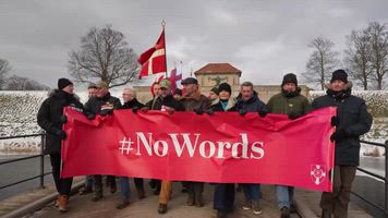 Demonstration in Denmark: a response to Donald Trump's attacks on its veterans