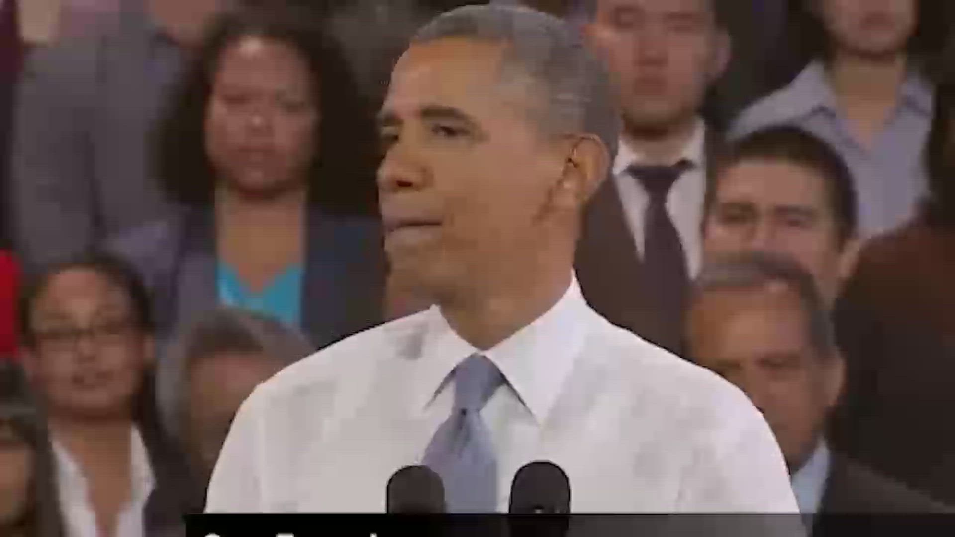Obama responds a heckler demanding stop deportations (2013)
