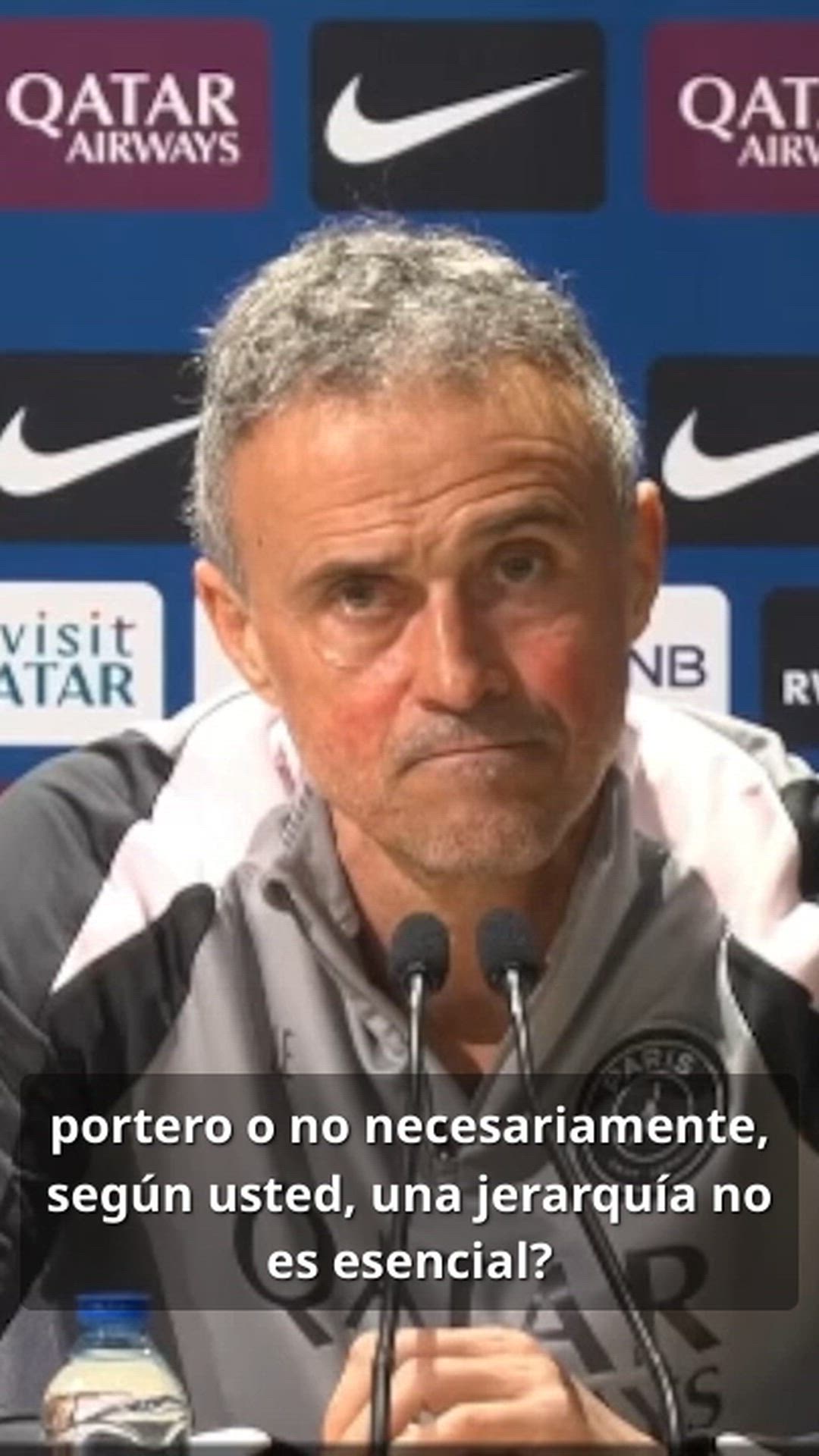 Luis Enrique explica su filosofía sobre la jerarquía en la portería