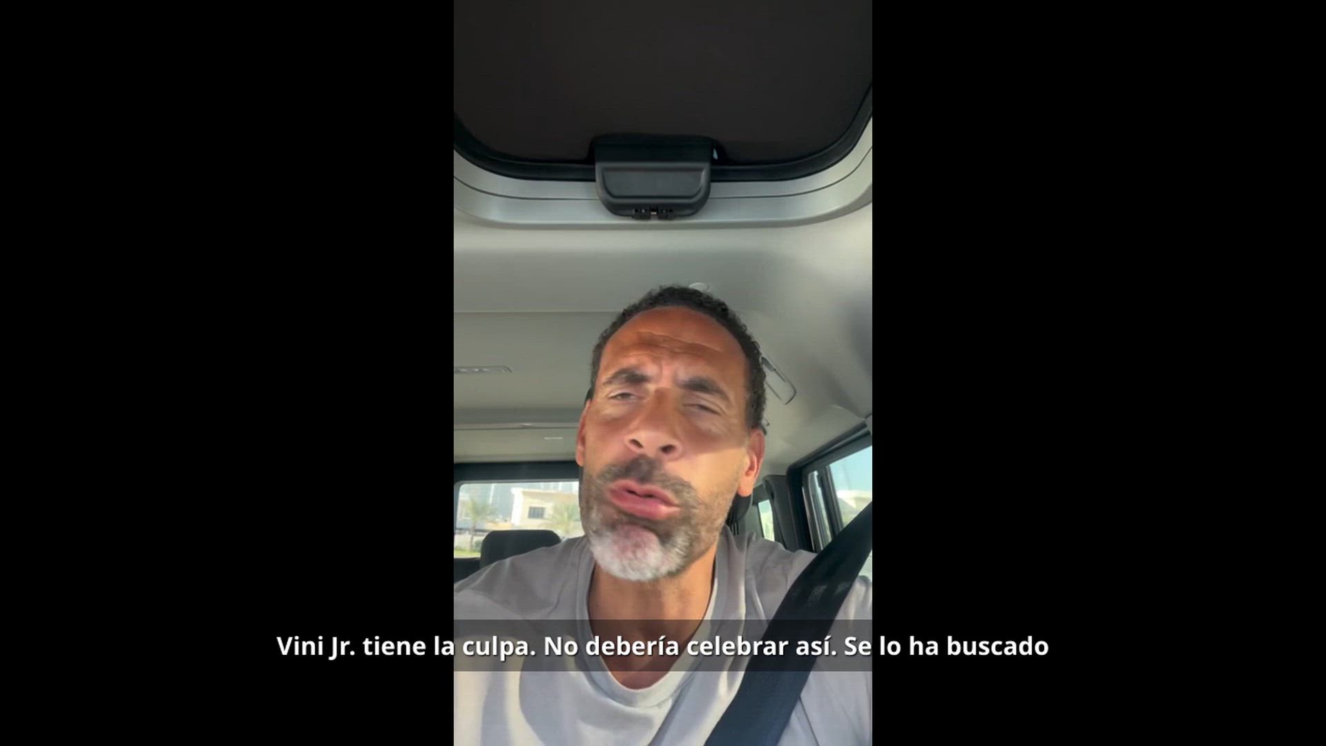 Ferdinand no puede más, para su coche e improvisa un alegato inolvidable por Vinicius: impactante