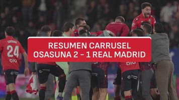 Resumen y goles del Osasuna 2 - Real Madrid 1 | Audio Carrusel