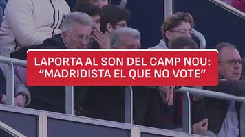 La pillada a Laporta en la grada que ha indignado al madridismo: vean, escuchen y alucinen
