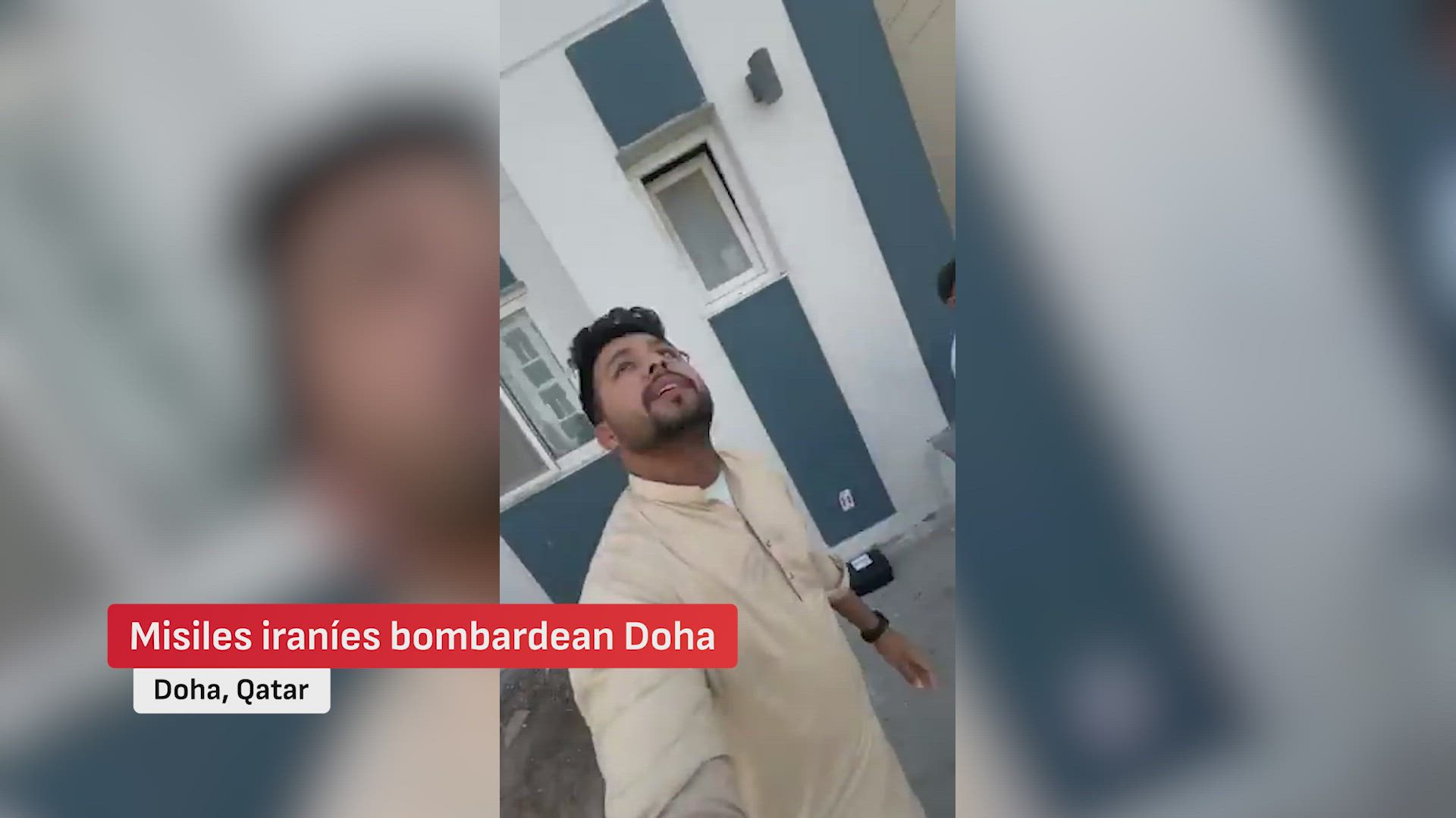 Irán ataca Qatar bombardeando barrios de Doha