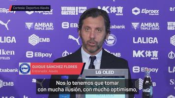 Las primeras palabras de Quique Sánchez Flores al frente del Alavés:  