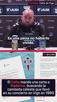 Giráldez sobre la camiseta de Madonna: 