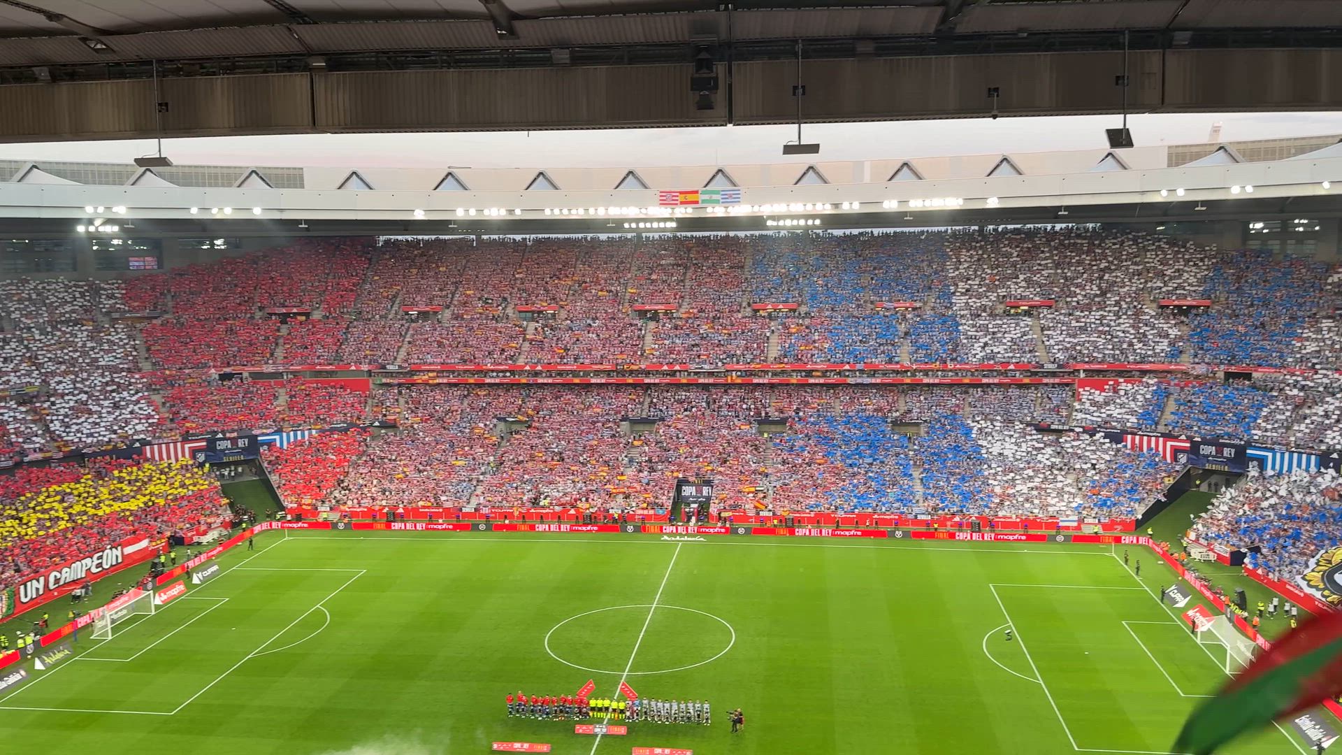 Así sonó el himno de España en La Cartuja: vean lo que consiguió la megafonía